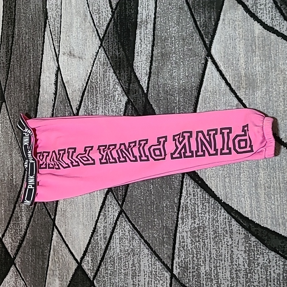 VS PINK 2014 LOGO FLEECE SWEATPANTS